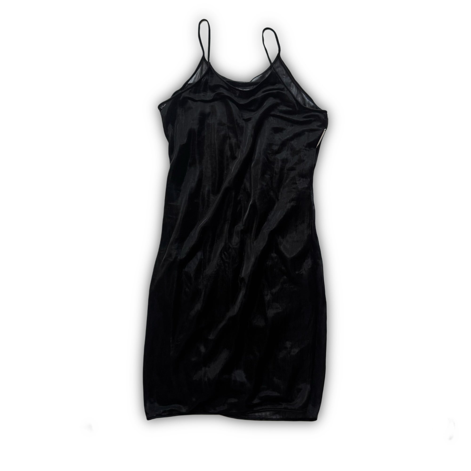 Helmut Lang SS95 Black Layered Sheer Dress