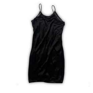 Helmut Lang SS95 Black Layered Sheer Dress