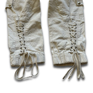 Christan Dior SS03 by John Galliano Laced Flight Pants