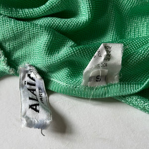 Alaia 90s Mint Green Sling Dress