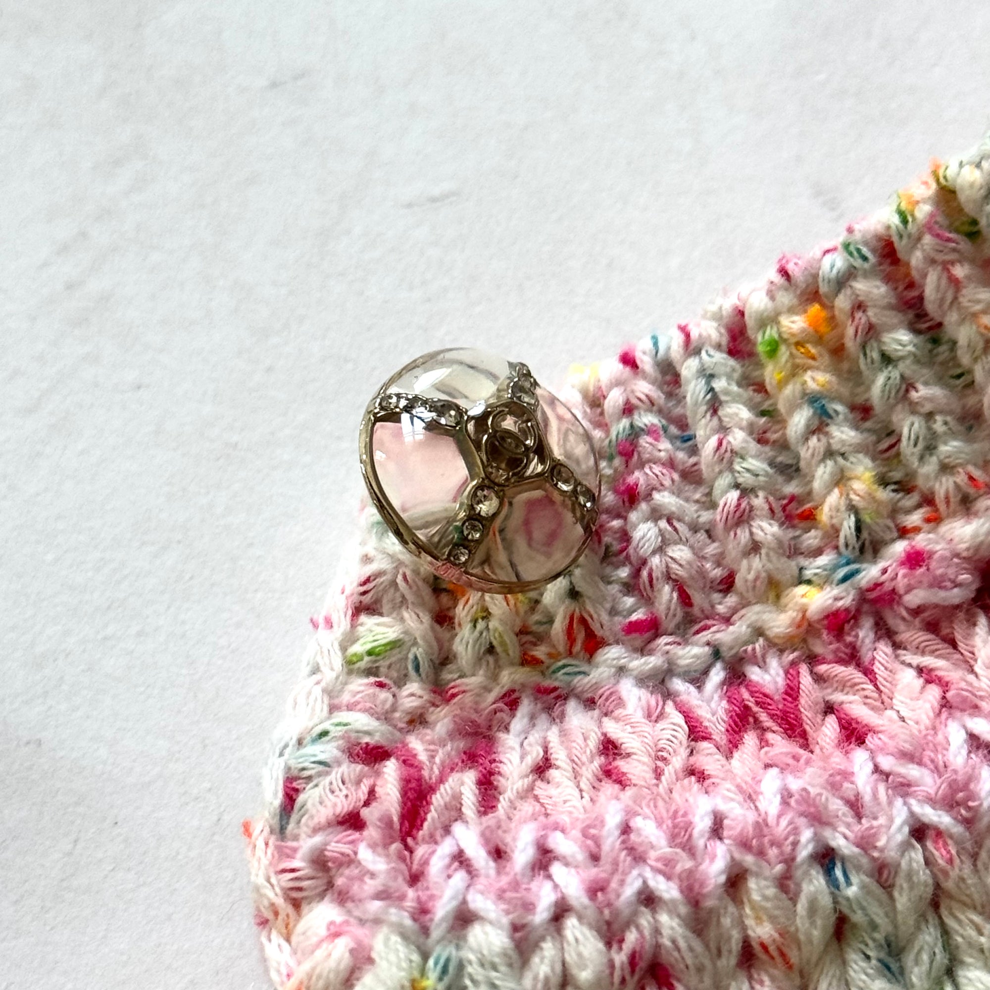 Chanel SS23 Sample Multicolor Heart Knit Sweater