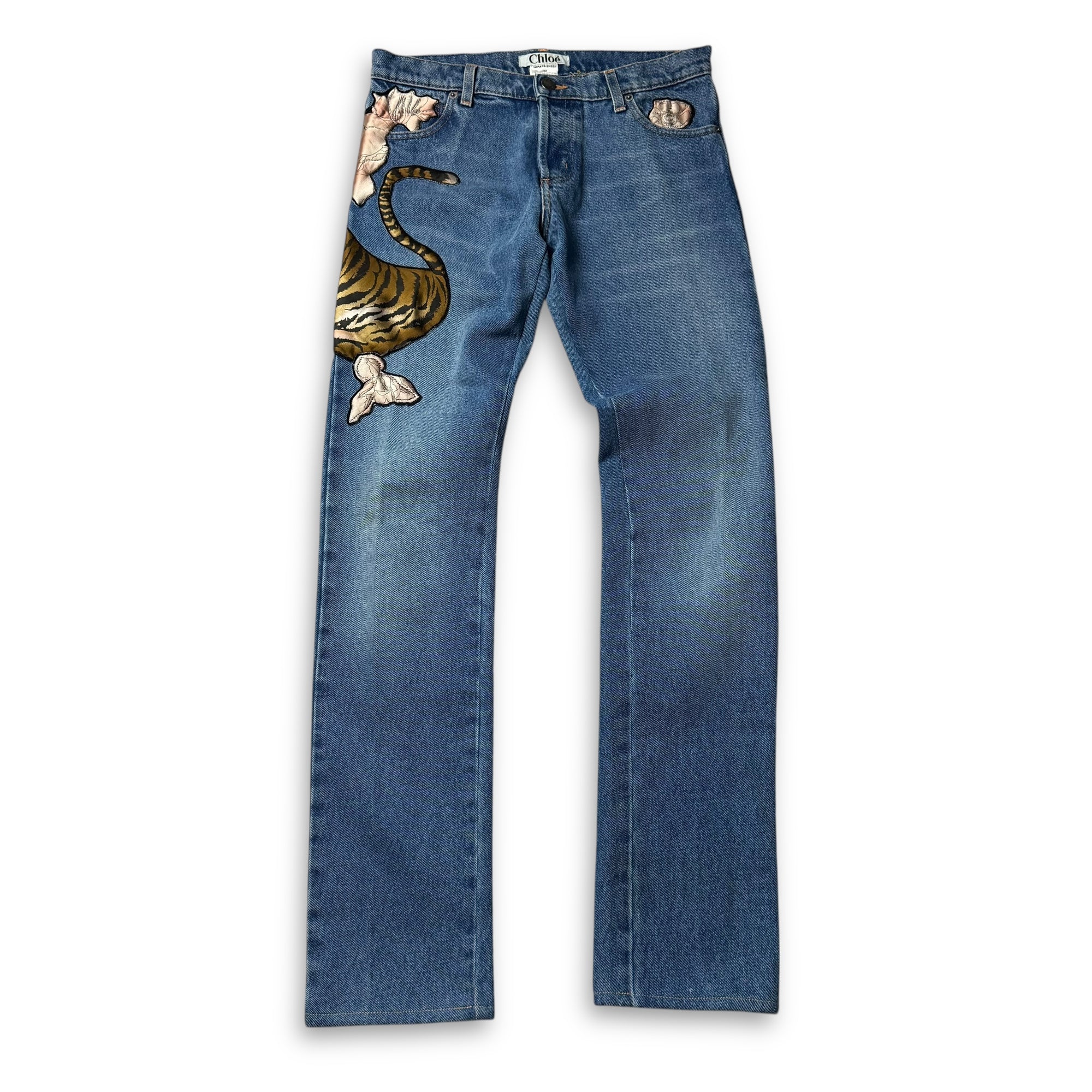 Chloe by Phoebe Philo FW03 Tiger Collage Denim