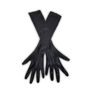 Jean Paul Gaultier 80s Equator Black Long Gloves