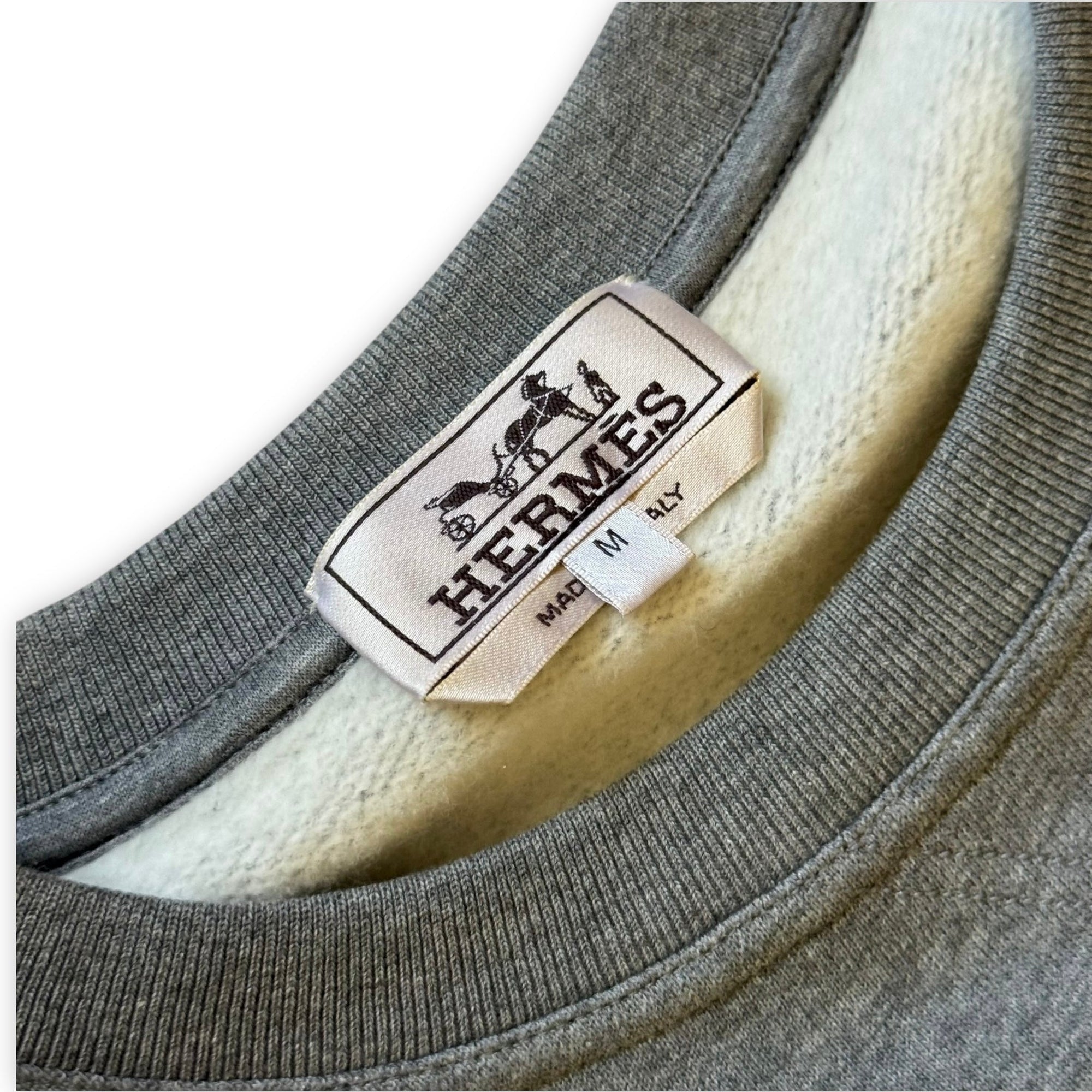 Hermès FW15 Robot Patch Crewneck Sweater