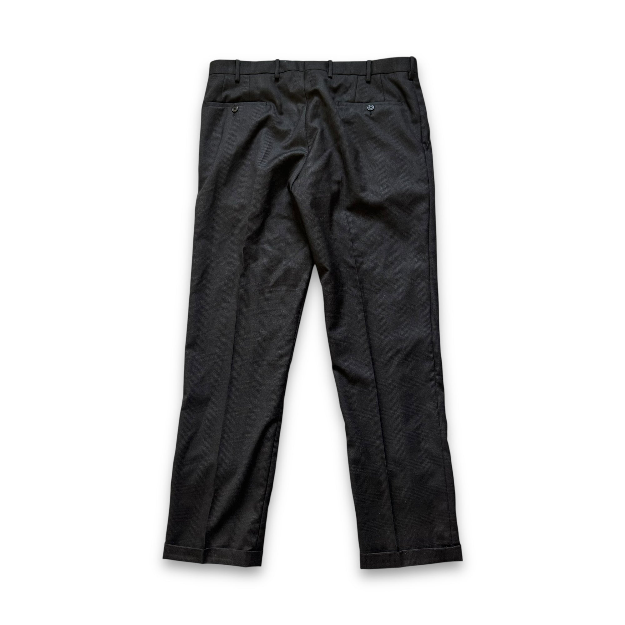 Prada AW09 Black Wool Silk Blend Pants