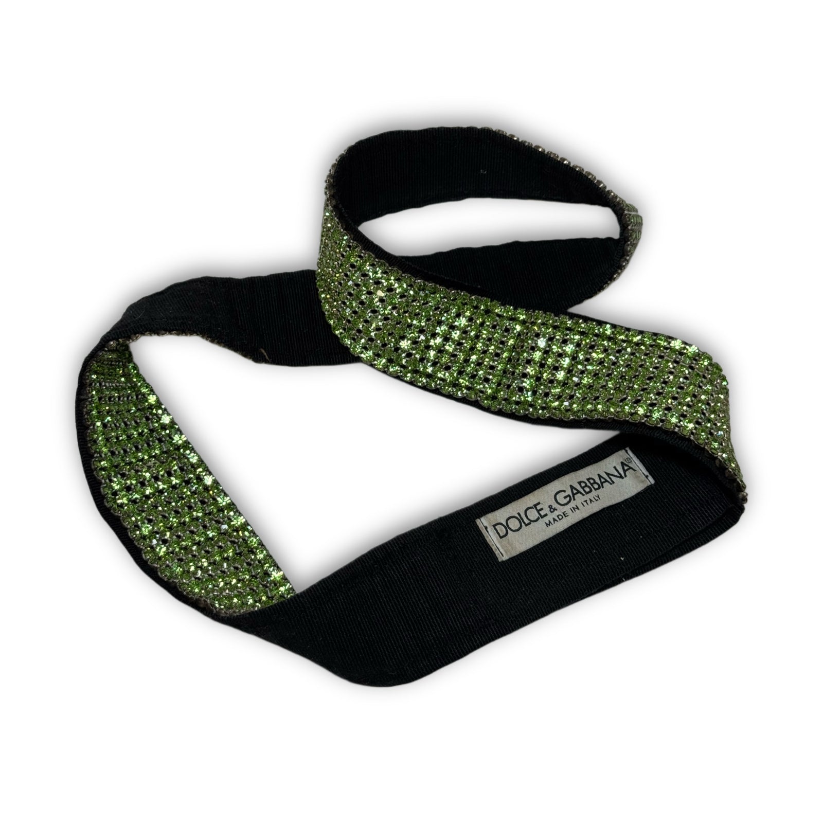 Dolce & Gabbana SS00 Green Swarovski Belt