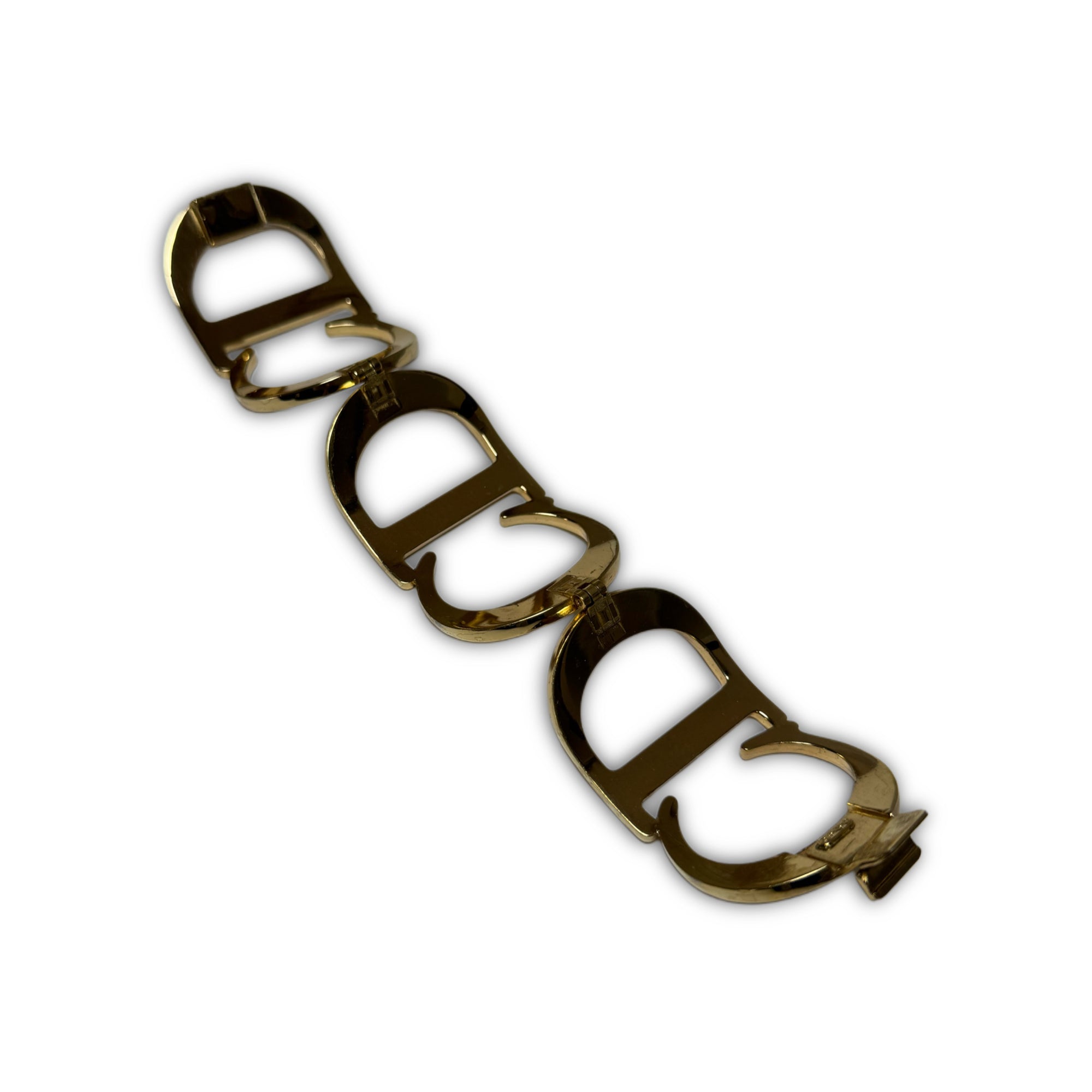 Christian Dior 1989 Oversized CD Logo Bracelet