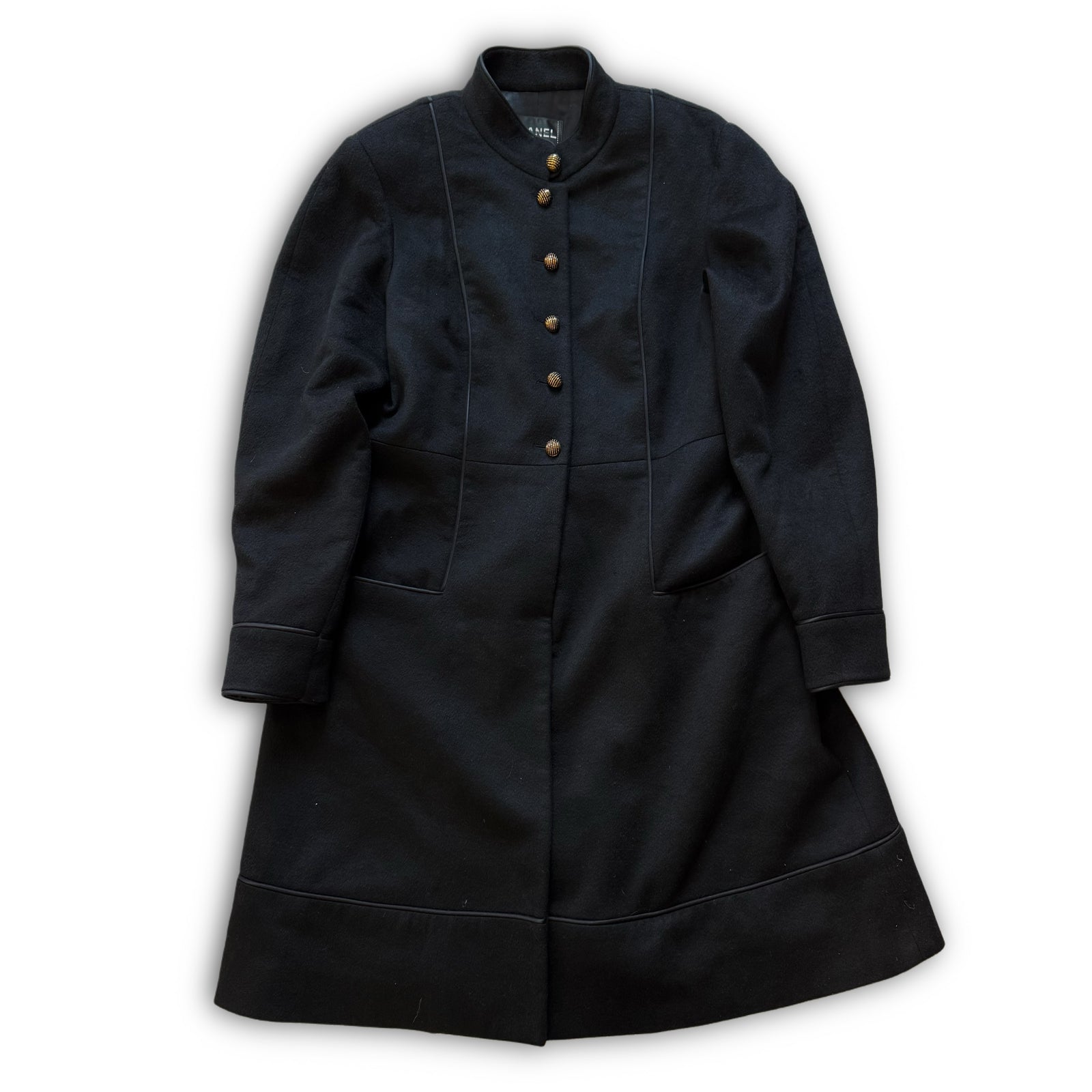 Chanel AW09 by Karl Lagerfeld Black Cashmere Coat