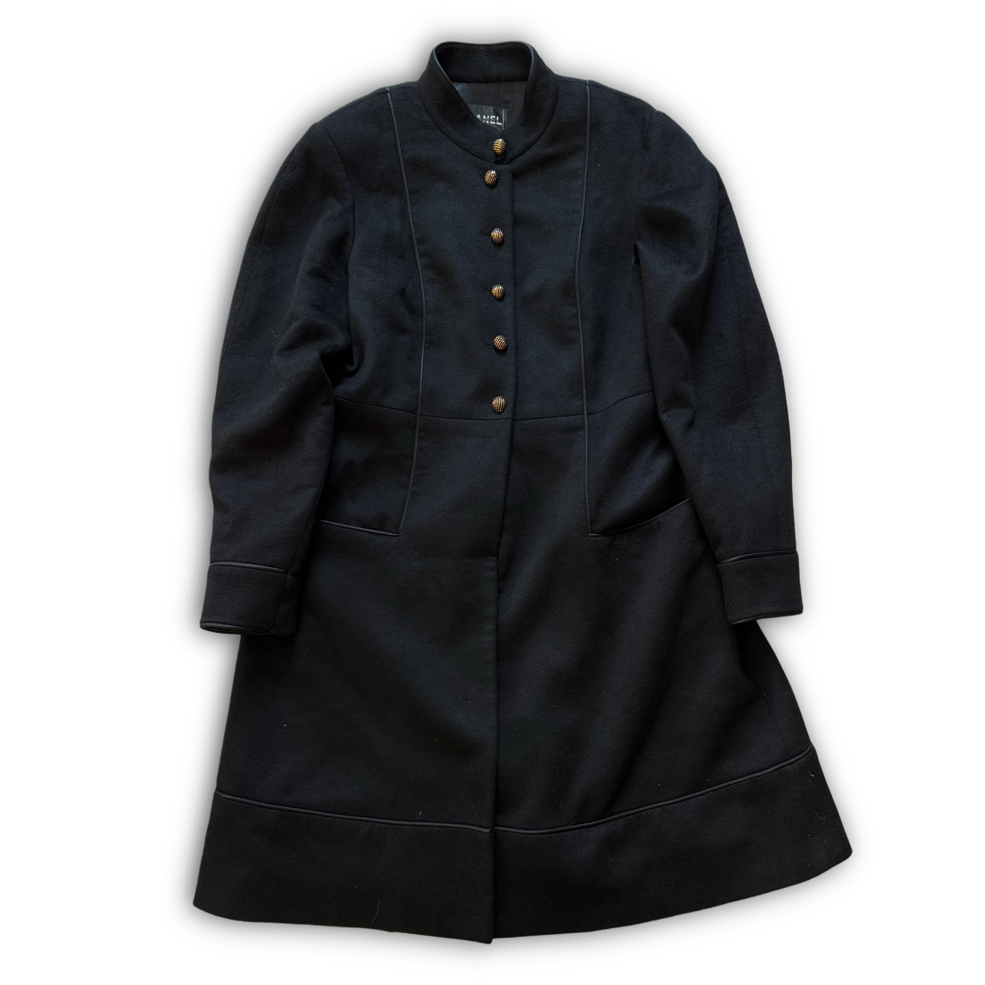 Chanel AW09 by Karl Lagerfeld Black Cashmere Coat