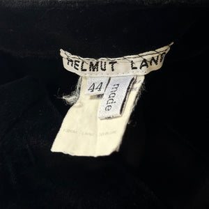 Helmut Lang 90s Black Velvet Catsuit