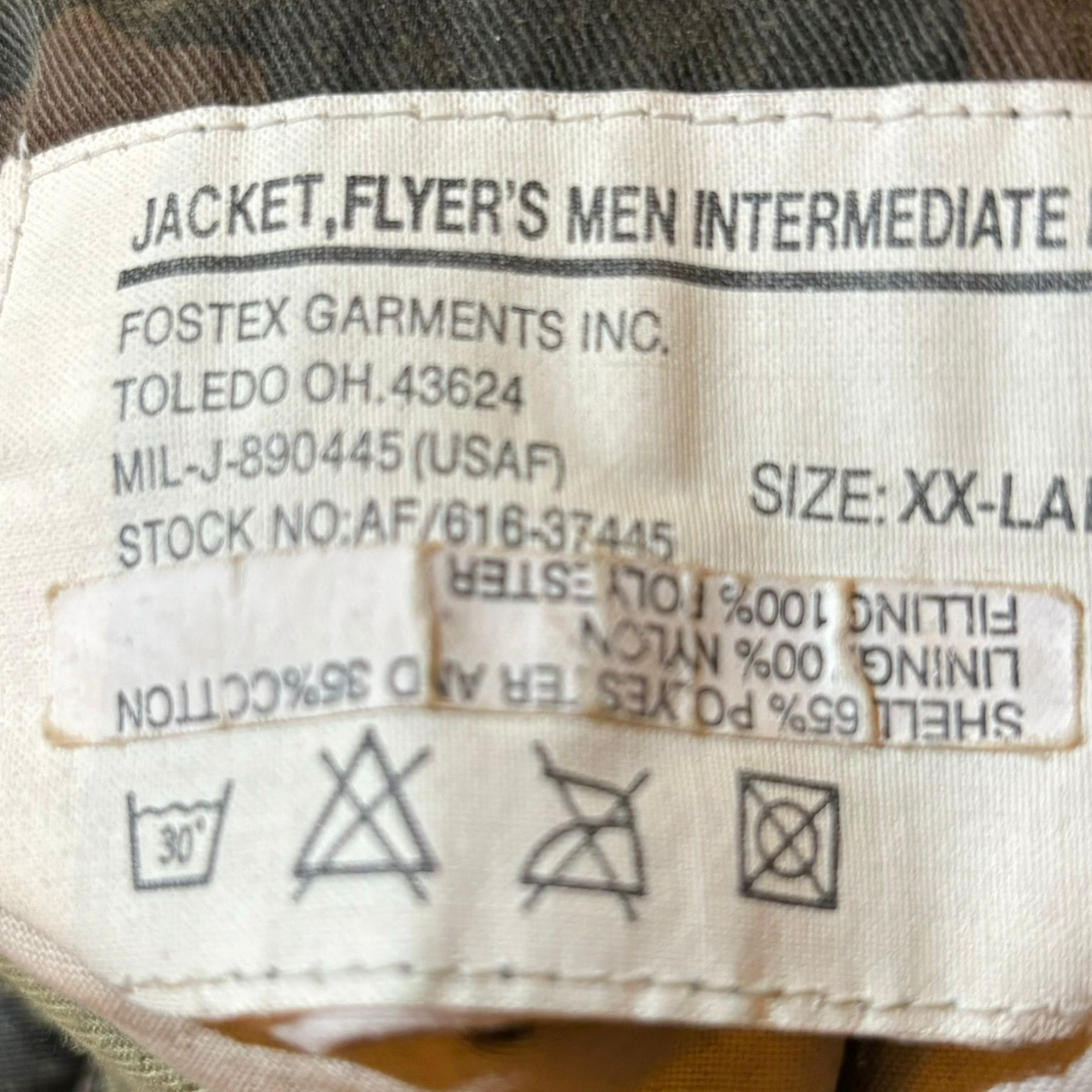 Raf Simons AW01 ‘Riot Riot Riot’ Camouflage Patch Bomber Jacket