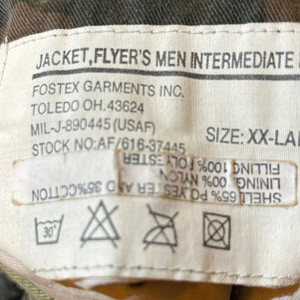 Raf Simons AW01 ‘Riot Riot Riot’ Camouflage Patch Bomber Jacket