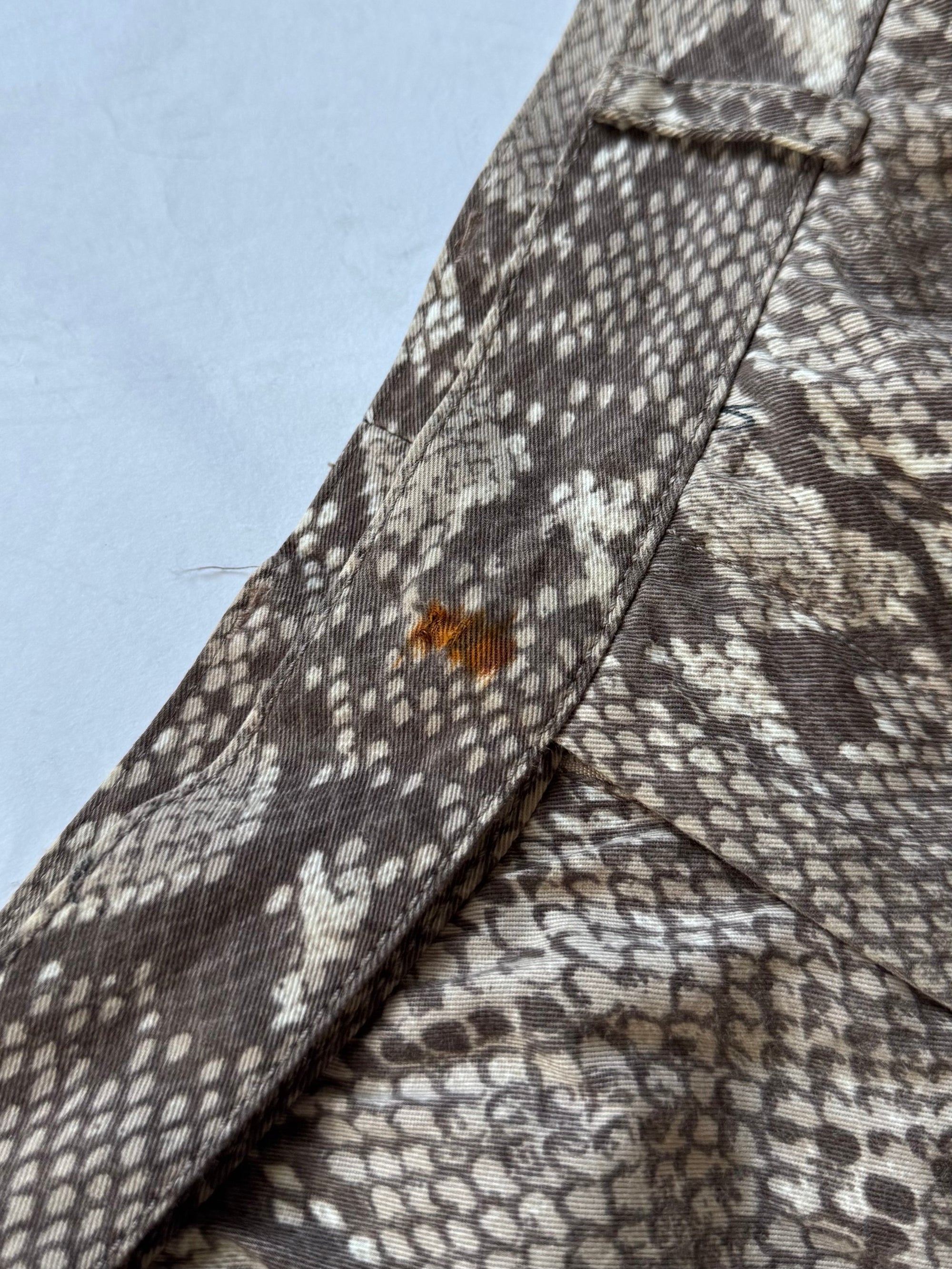 Gucci by Tom Ford SS00 Python Print Flared Pants