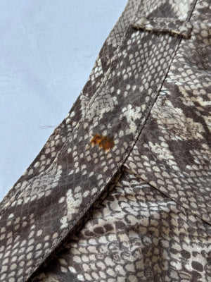 Gucci by Tom Ford SS00 Python Print Flared Pants