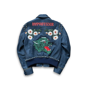 Gucci FW18 Hypnotizer Leather Studded Embellished Sample Jacket