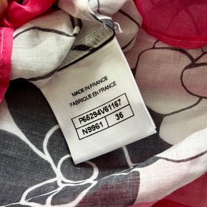 Chanel 2024 Floral Layered Logo Bustier Top