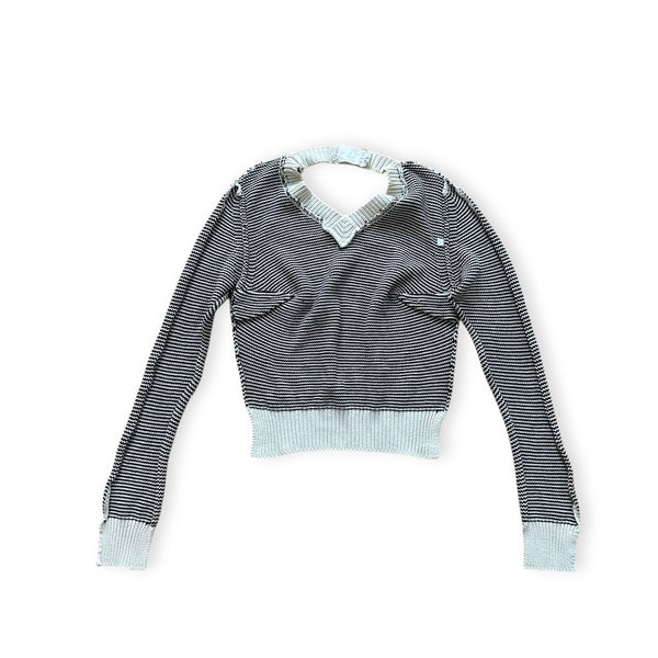 トップス maison martin Margiela Maison Martin Margiela SS96 One Layer Front Wrap Knit Top - Ākaibu