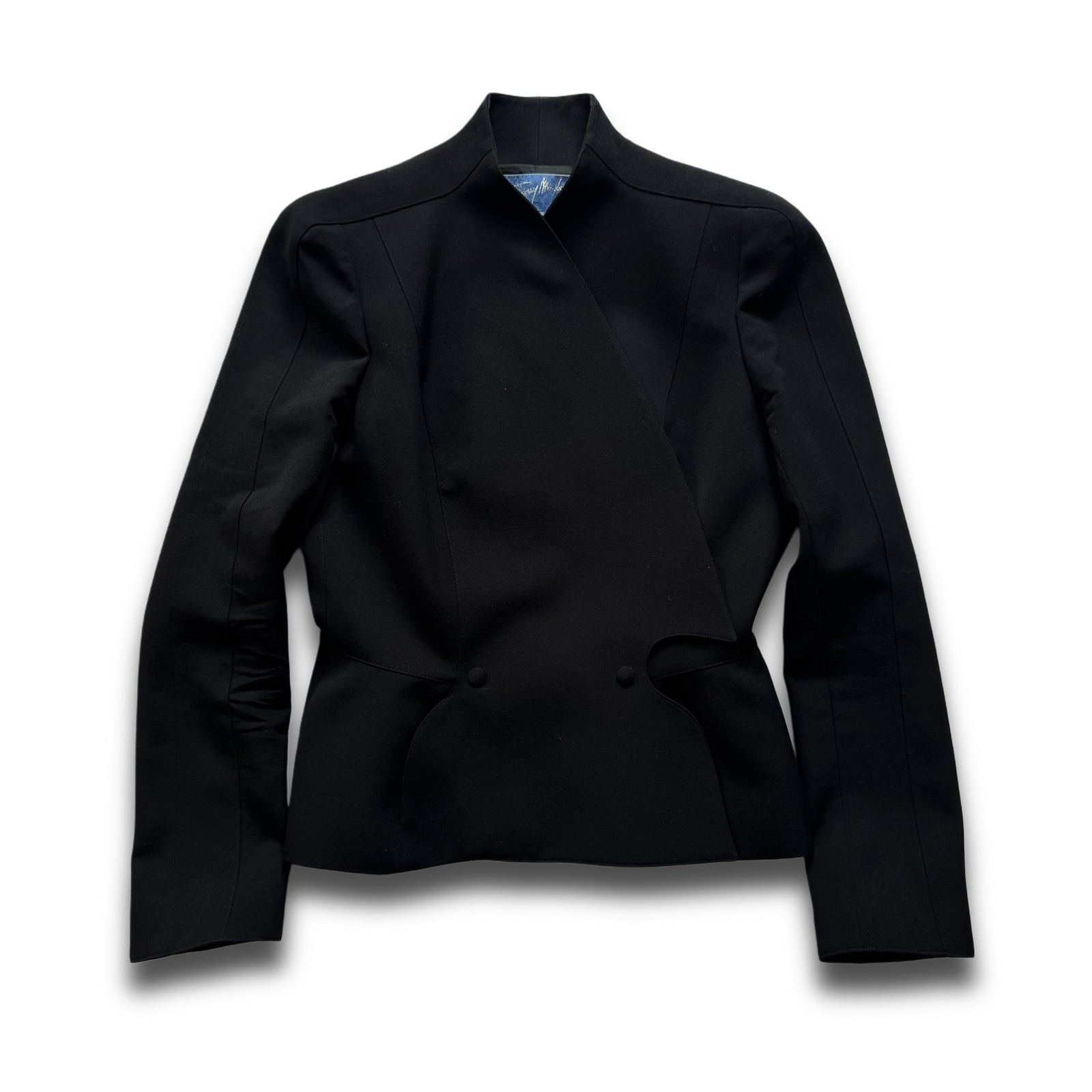 Thierry Mugler 80s Black Wool Jacket