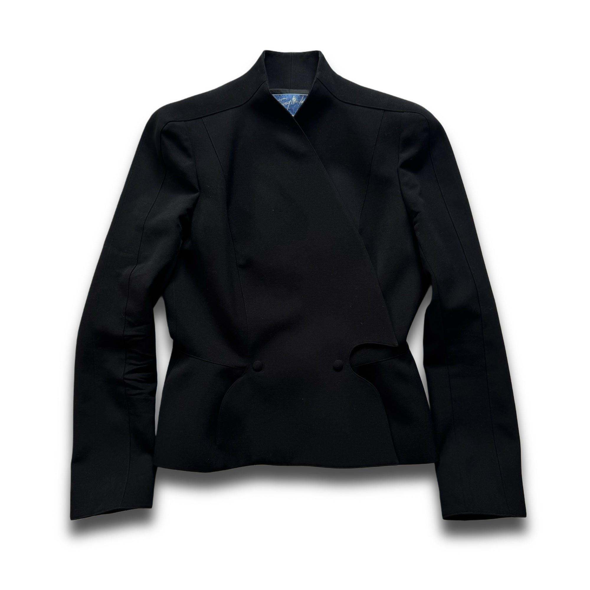 Thierry Mugler 80s Black Wool Jacket