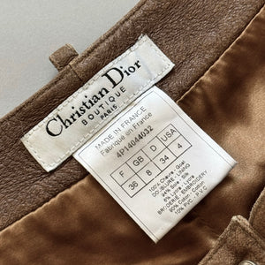 Christian Dior by John Galliano SS04 Embellished Flared Leather Pants