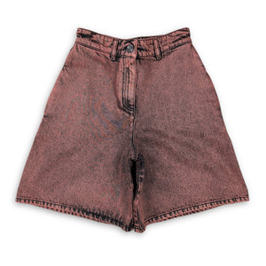 Chanel AW24 Bleach Dyed Wide Denim Shorts Sample