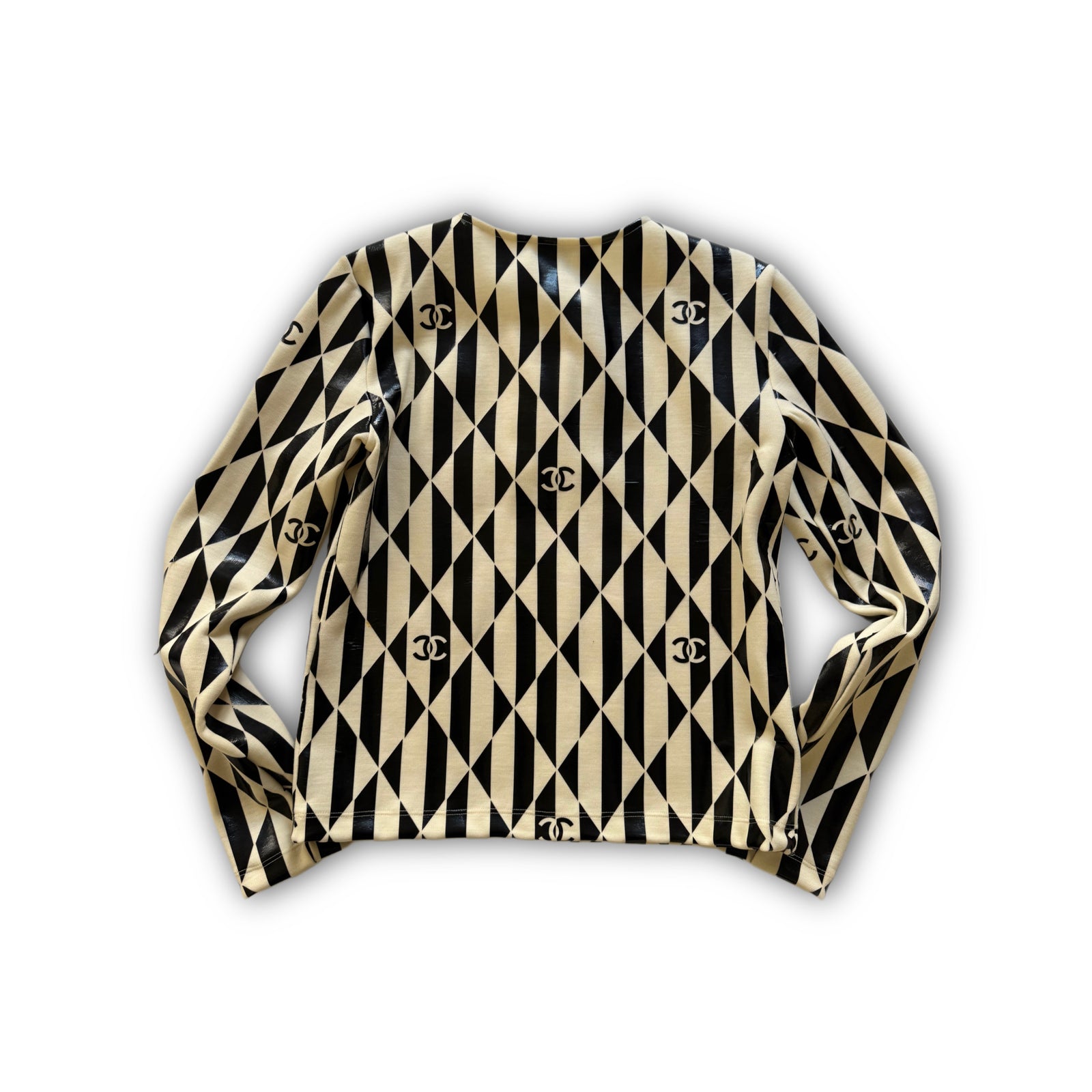 Chanel 2023 Checkerboard Logo Henley Sample