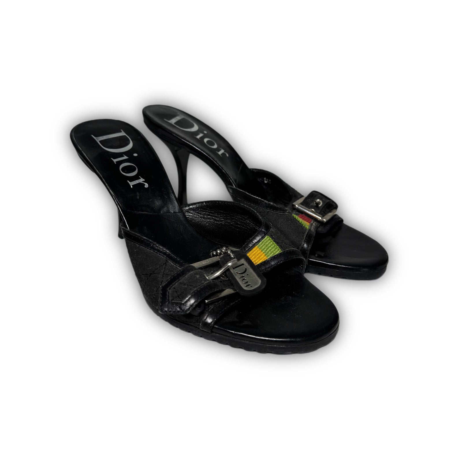 Christian Dior 2004 by John Galliano Rasta Dogtag Heels