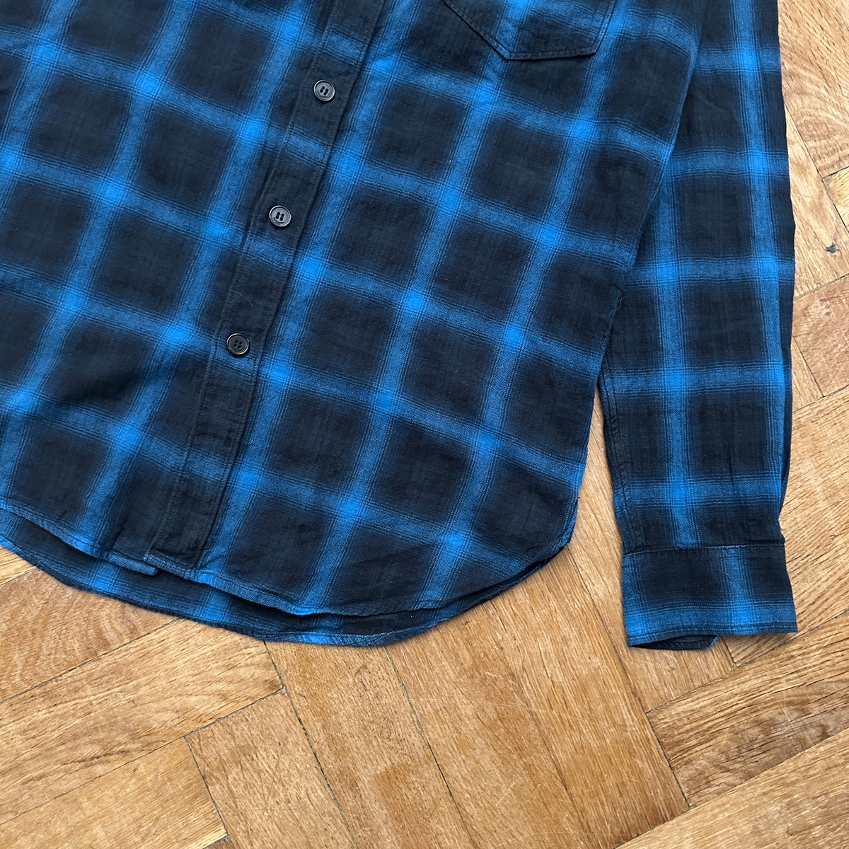Saint Laurent Paris SS16 Surf Sound Plaid Shirt