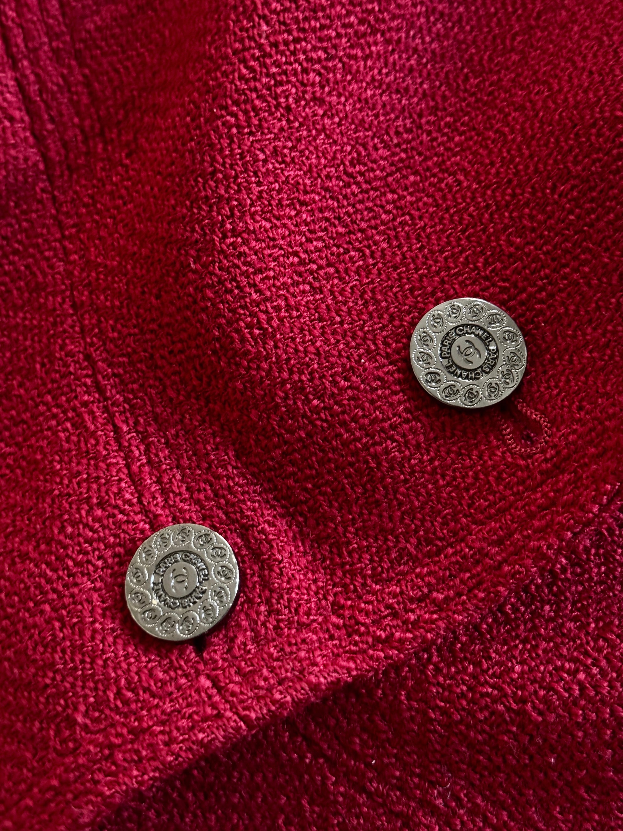 Chanel AW97 by Karl Lagerfeld Blood Red Coat