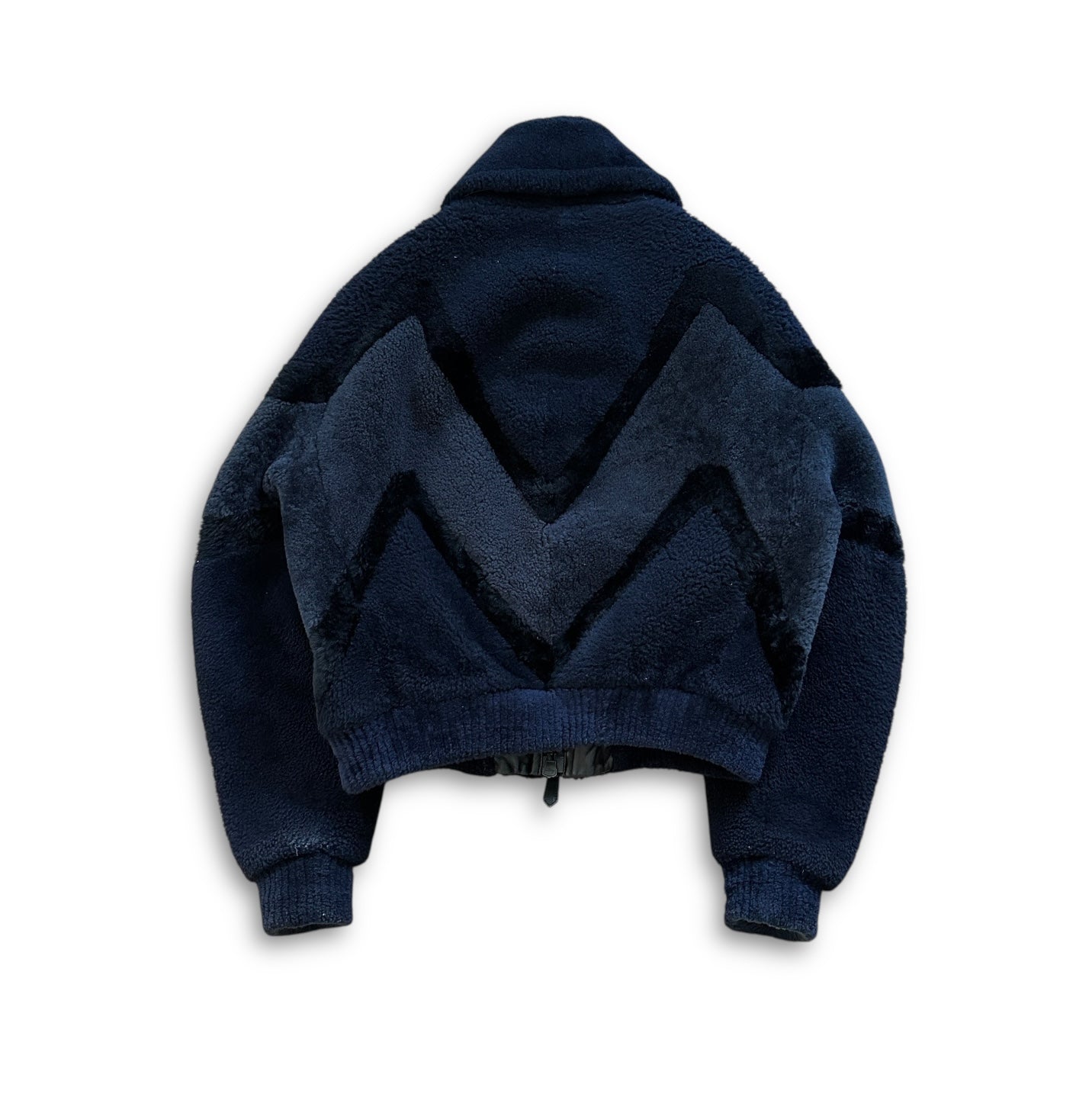 Burberry Prorsum FW13 Prototype Geometric Shearling Bomber Jacket