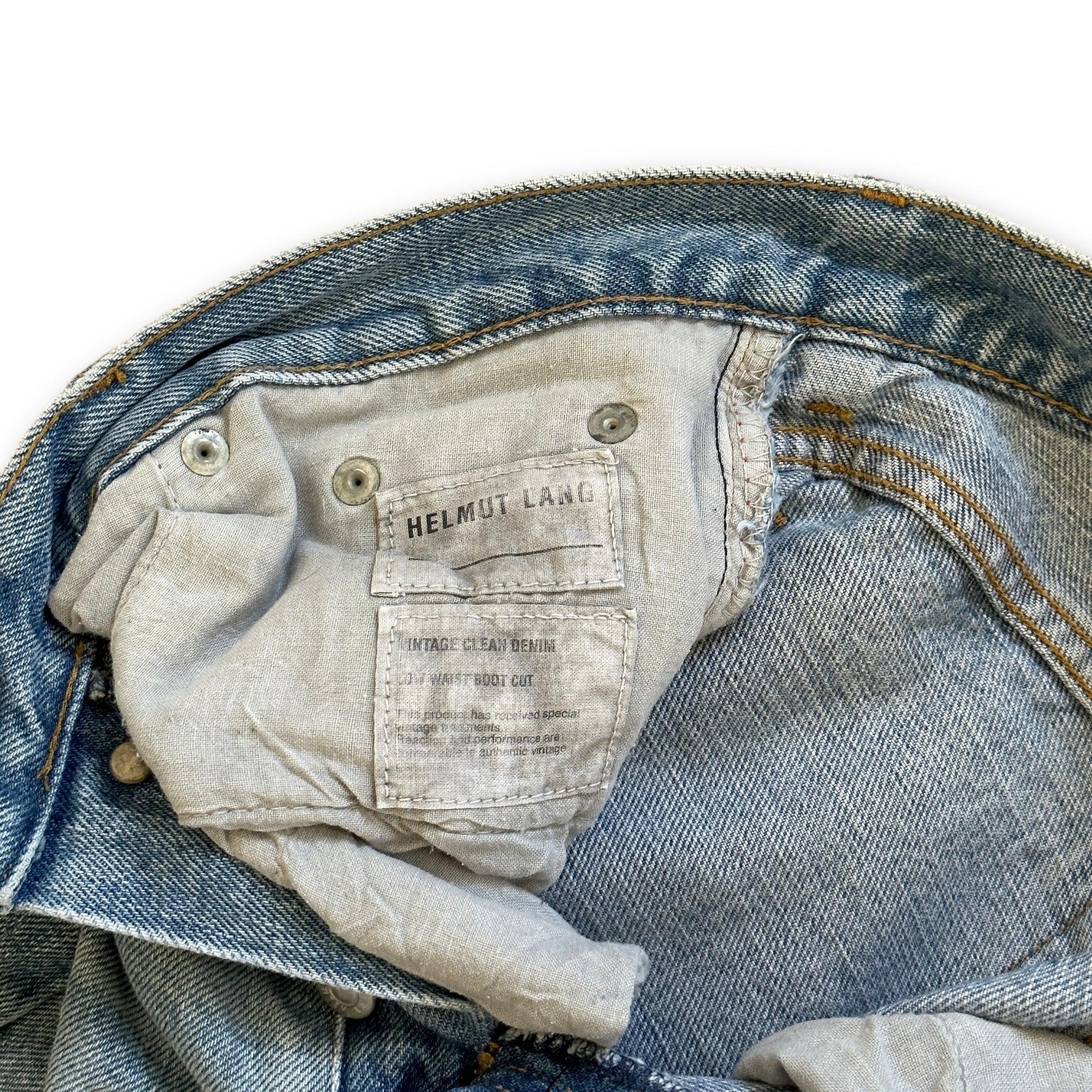 Helmut Lang Washed Blue Denim Pants