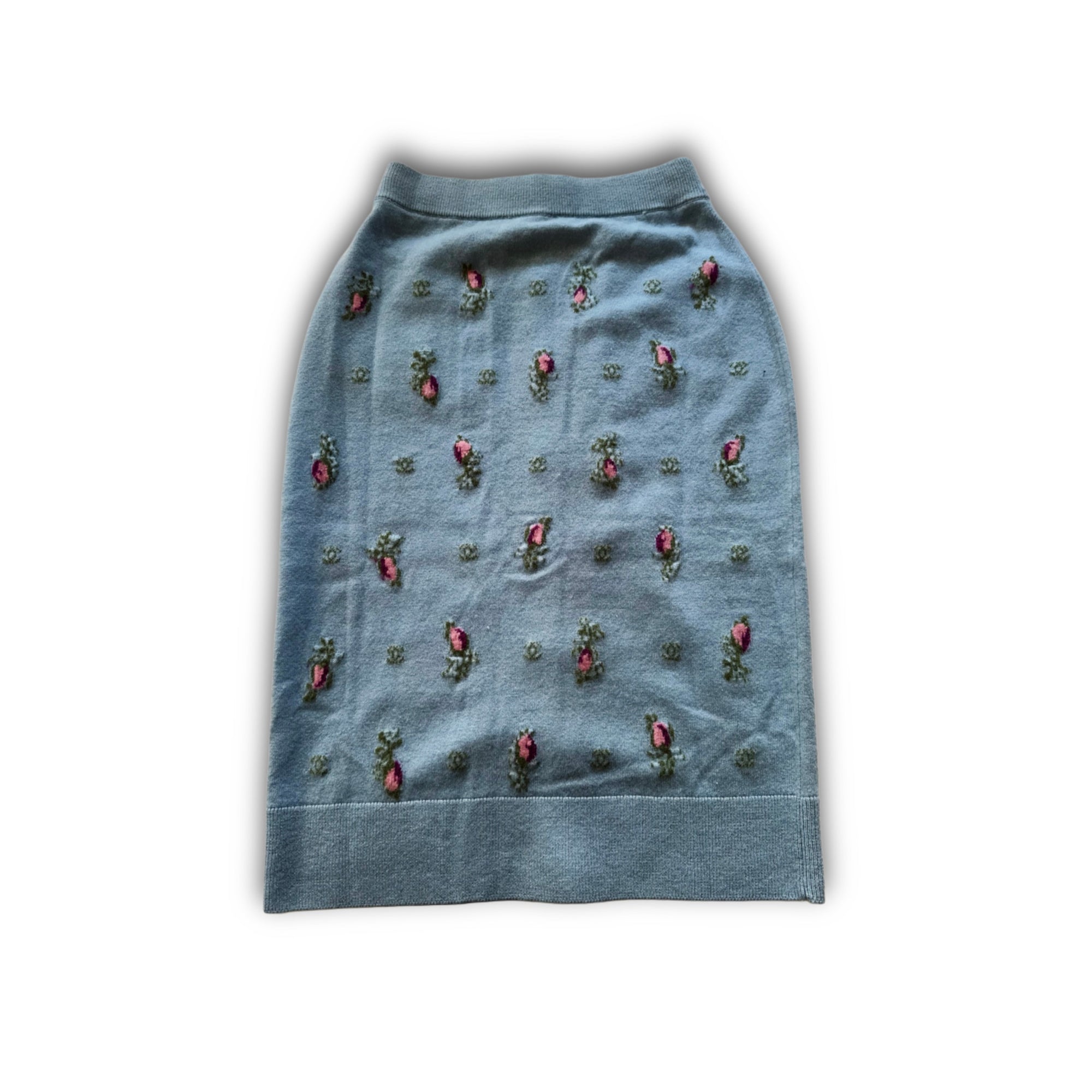 Chanel 2024 Cashmere Floral Skirt Sample