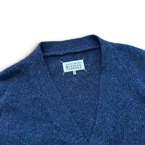 デ*ト様 Maison Margiela ⑩ Destroy Cardigan Maison Margiela FW20 Navy Multicolor Destroyed Cardigan - Ākaibu Store