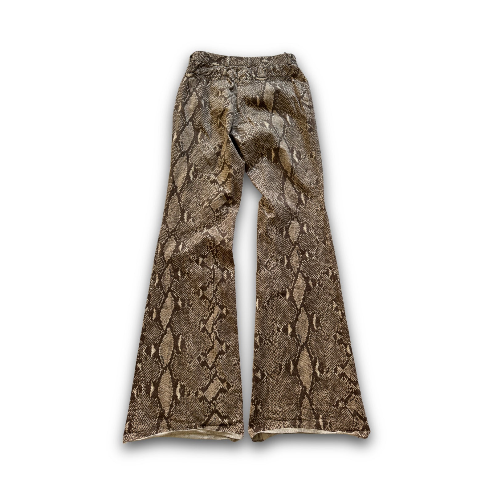 Gucci by Tom Ford SS00 Python Print Flared Pants