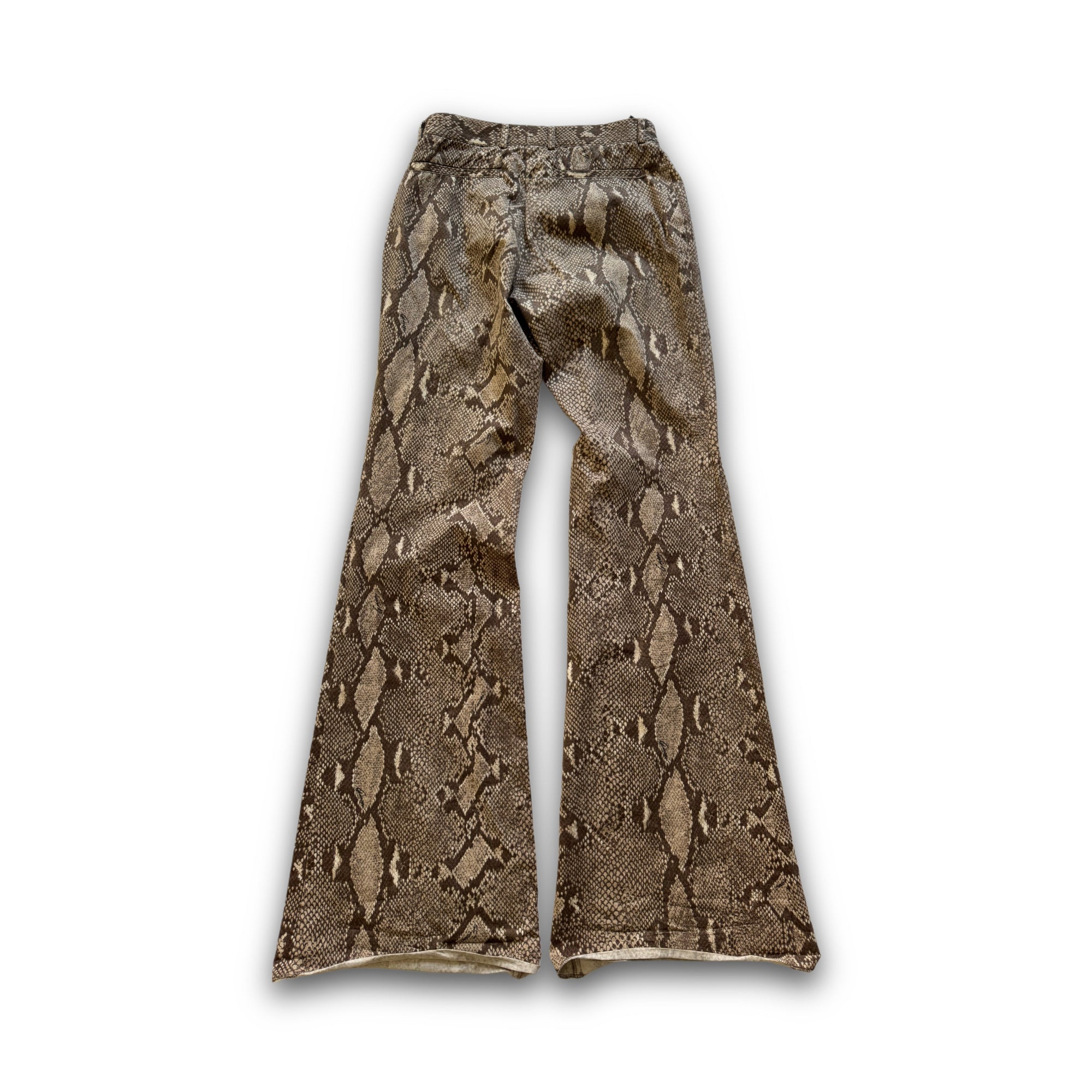 Gucci by Tom Ford SS00 Python Print Flared Pants