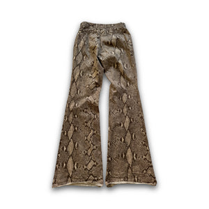 Gucci by Tom Ford SS00 Python Print Flared Pants