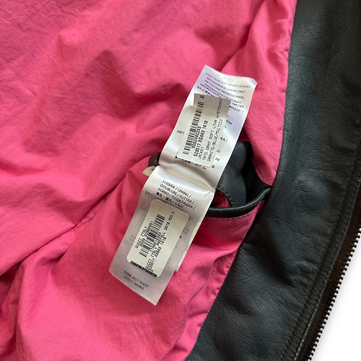 Gucci FW18 Hypnotizer Leather Studded Embellished Sample Jacket