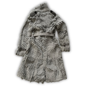 Burberry Prorsum by Christopher Bailey Belted Fur Coat
