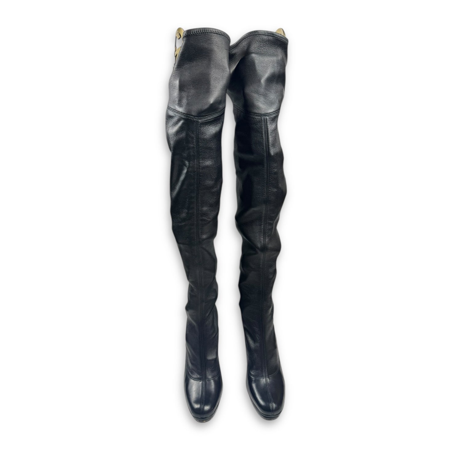 Gucci by Tom Ford 1995 Overknee Leather Boots