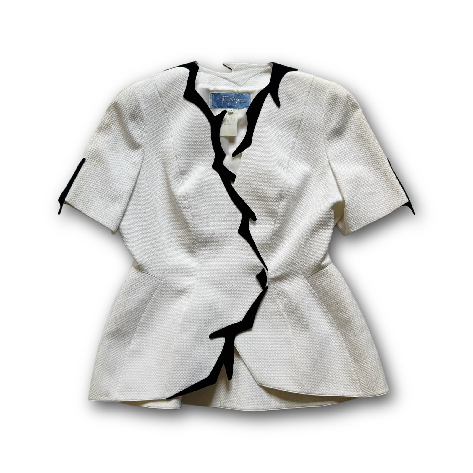 Thierry Mugler Vintage Trim Detail Shortsleeve Jacket