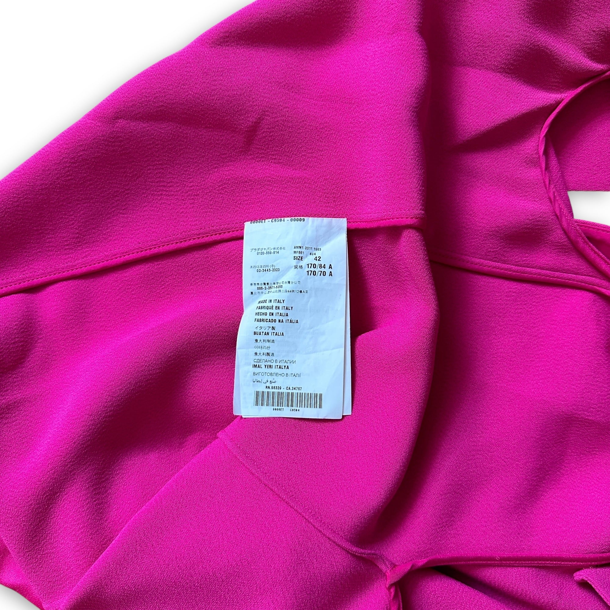 Miu Miu SS12 Oversized Ribbon V-Neck Dress