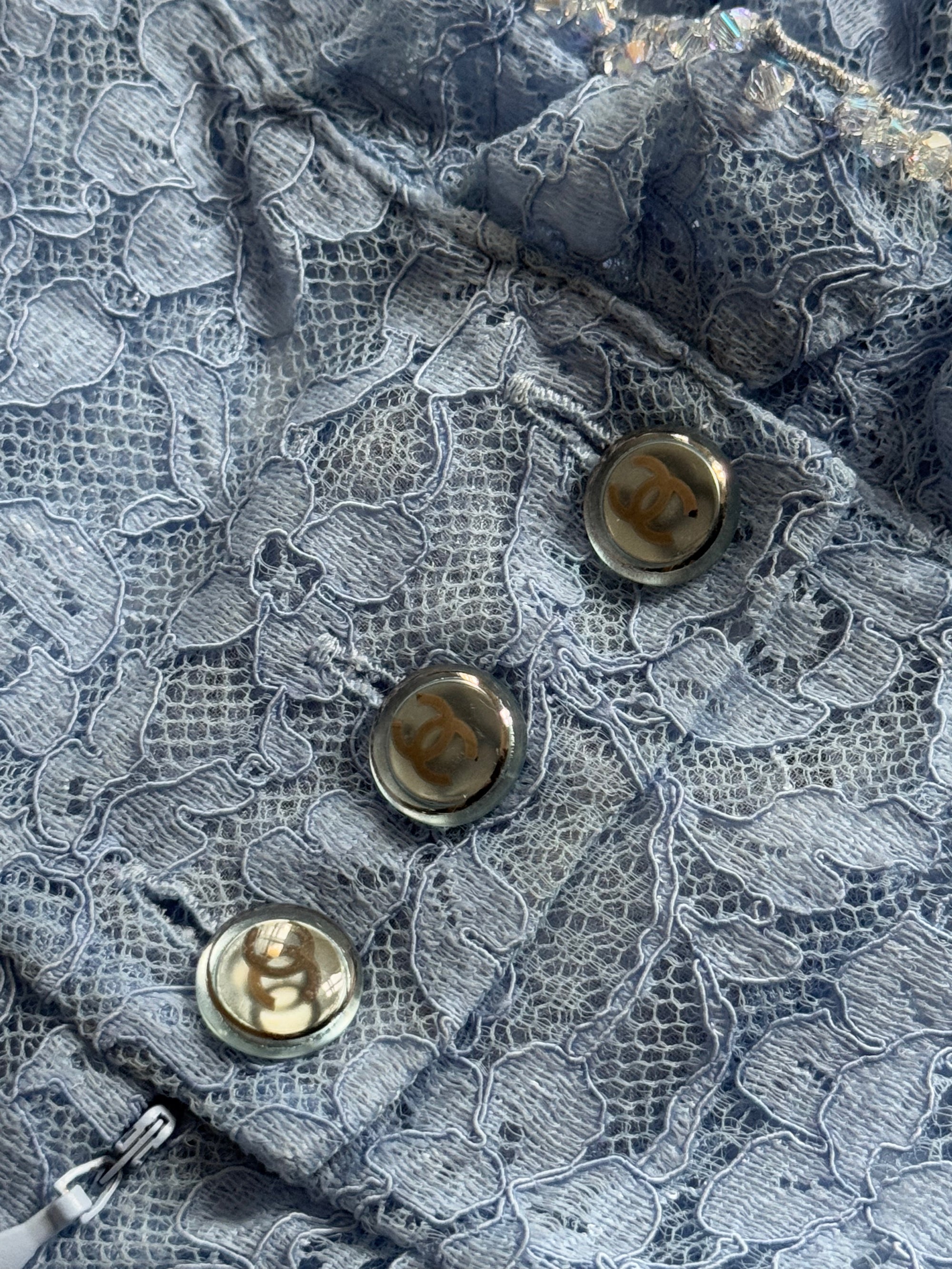 Chanel 2024 Laced Embellished Floral Jumpsuit Sample