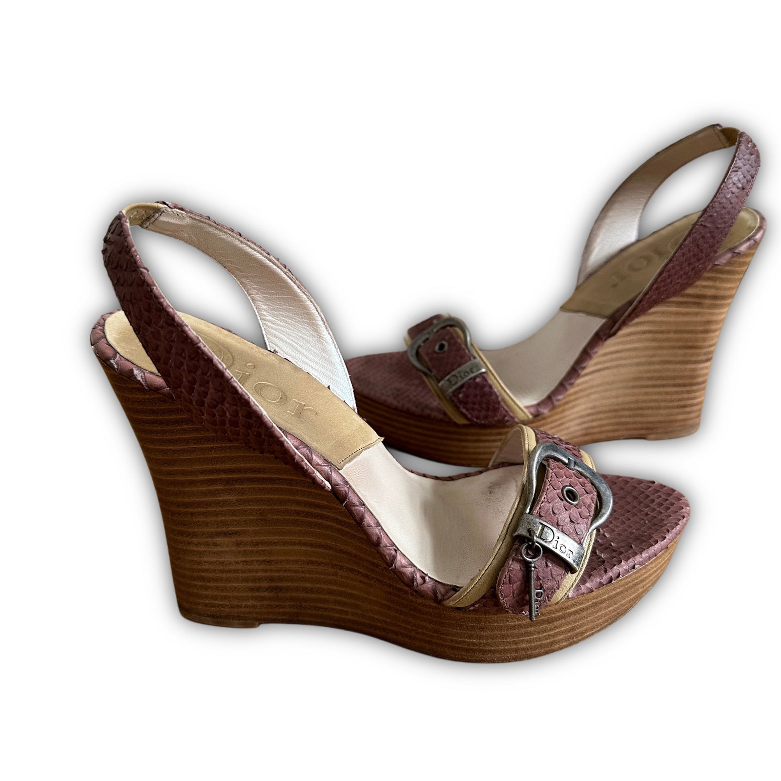 Christian Dior by John Galliano 2000s Snakeskin Heels