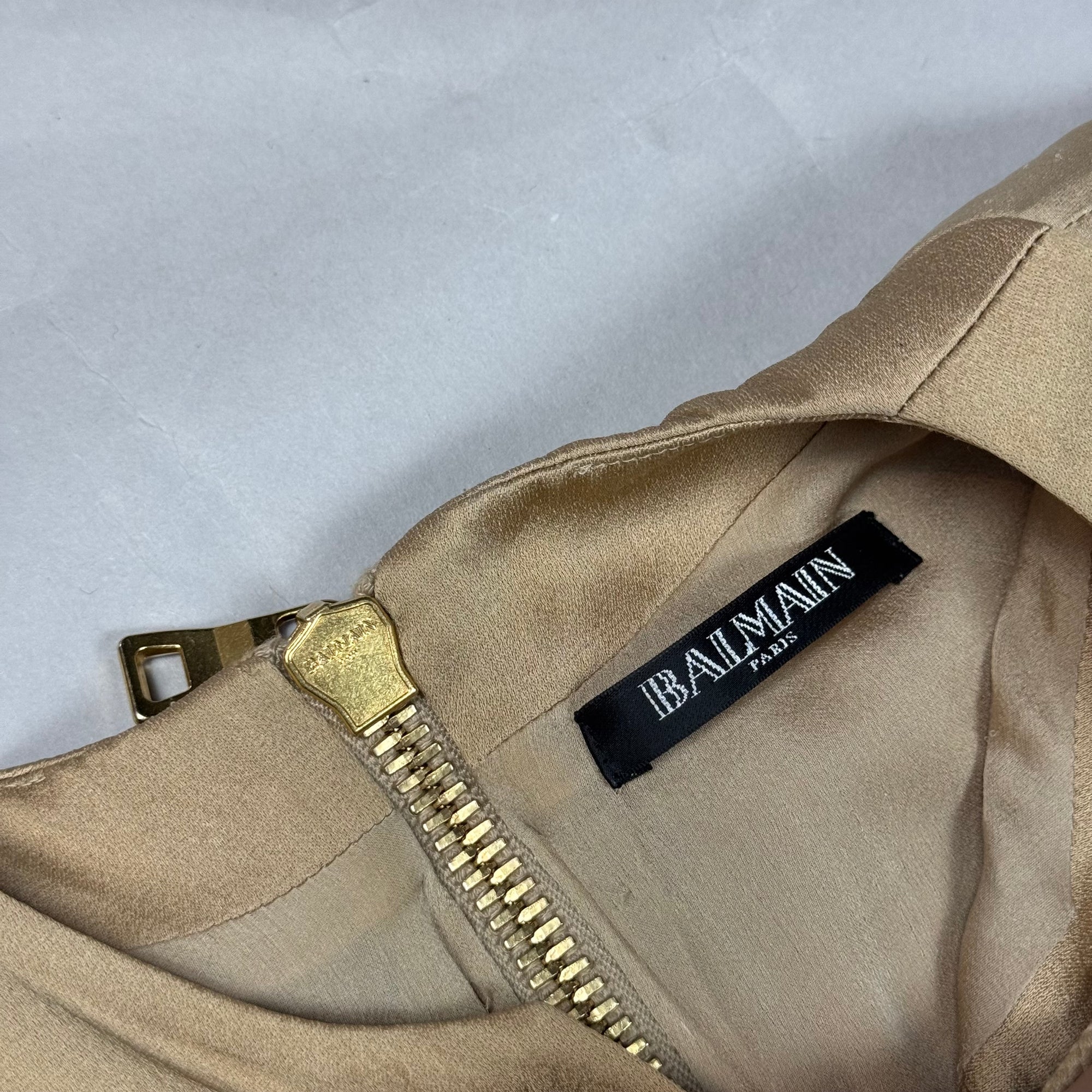 Balmain 2000s by Christophe Decarnine Layered Backlace Silk Dress