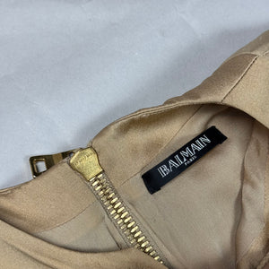 Balmain 2000s by Christophe Decarnine Layered Backlace Silk Dress