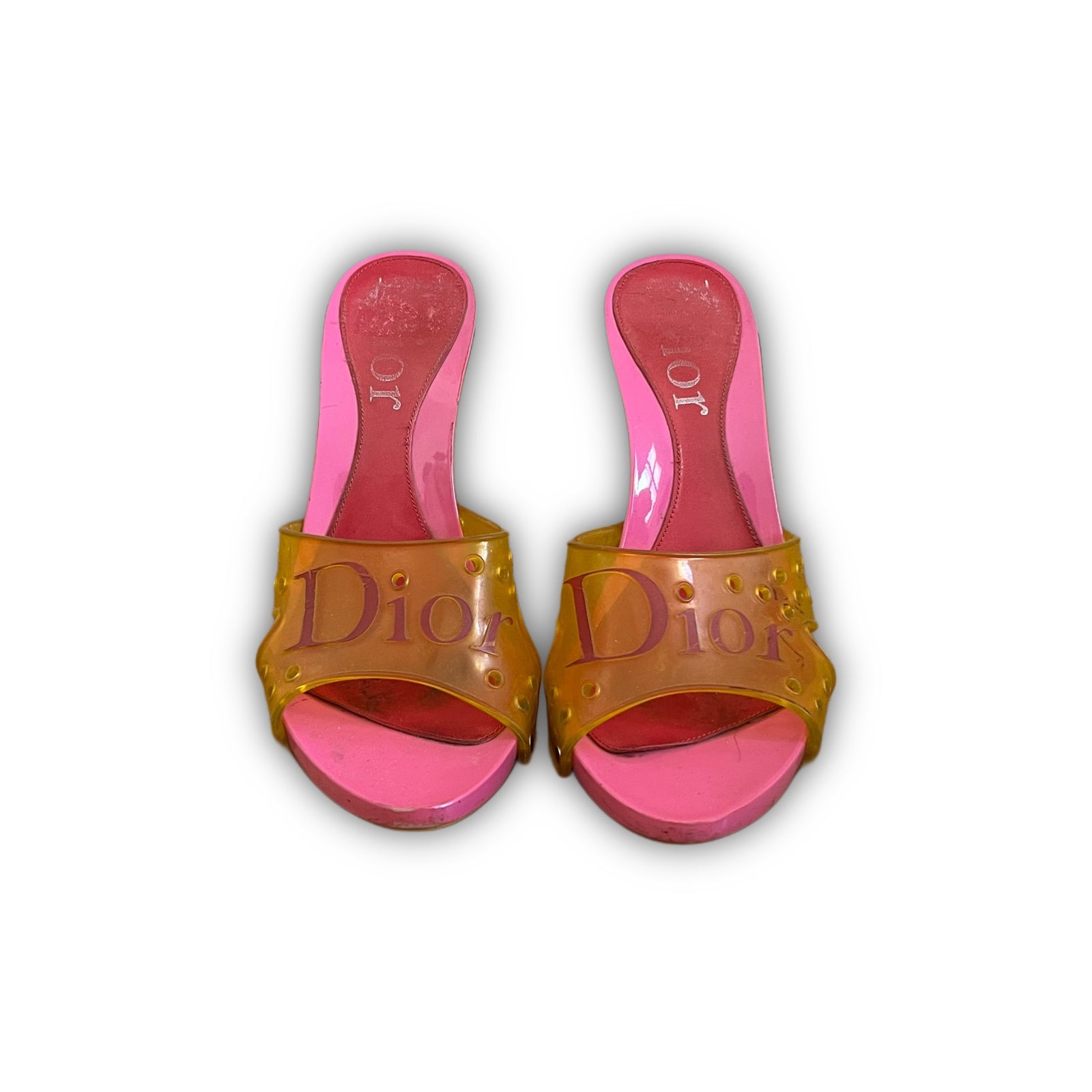 Christian Dior by John Galliano 2000s Multicolor Rubber Heels