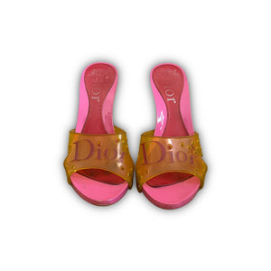 Christian Dior by John Galliano 2000s Multicolor Rubber Heels