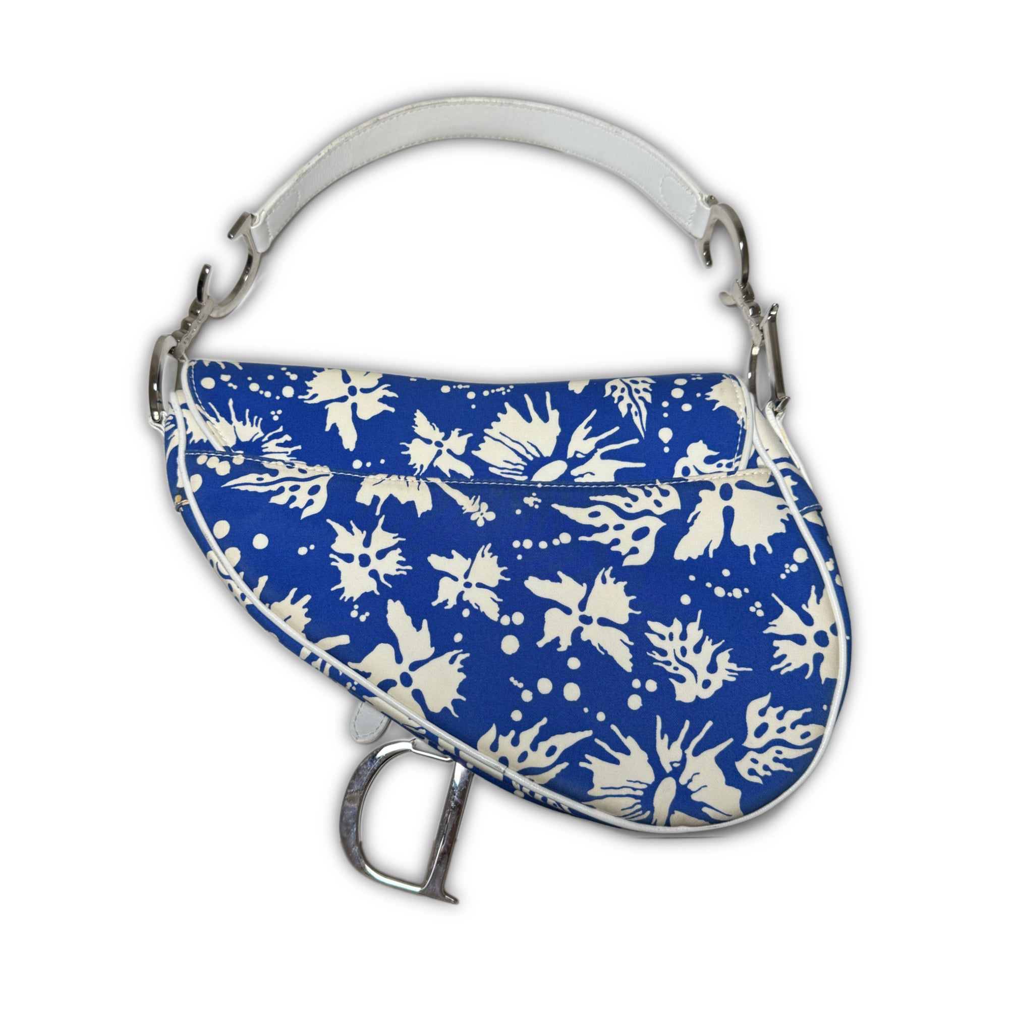 Christian Dior by John Galliano 2004 Surf Chick Hibiscus Saddle Bag