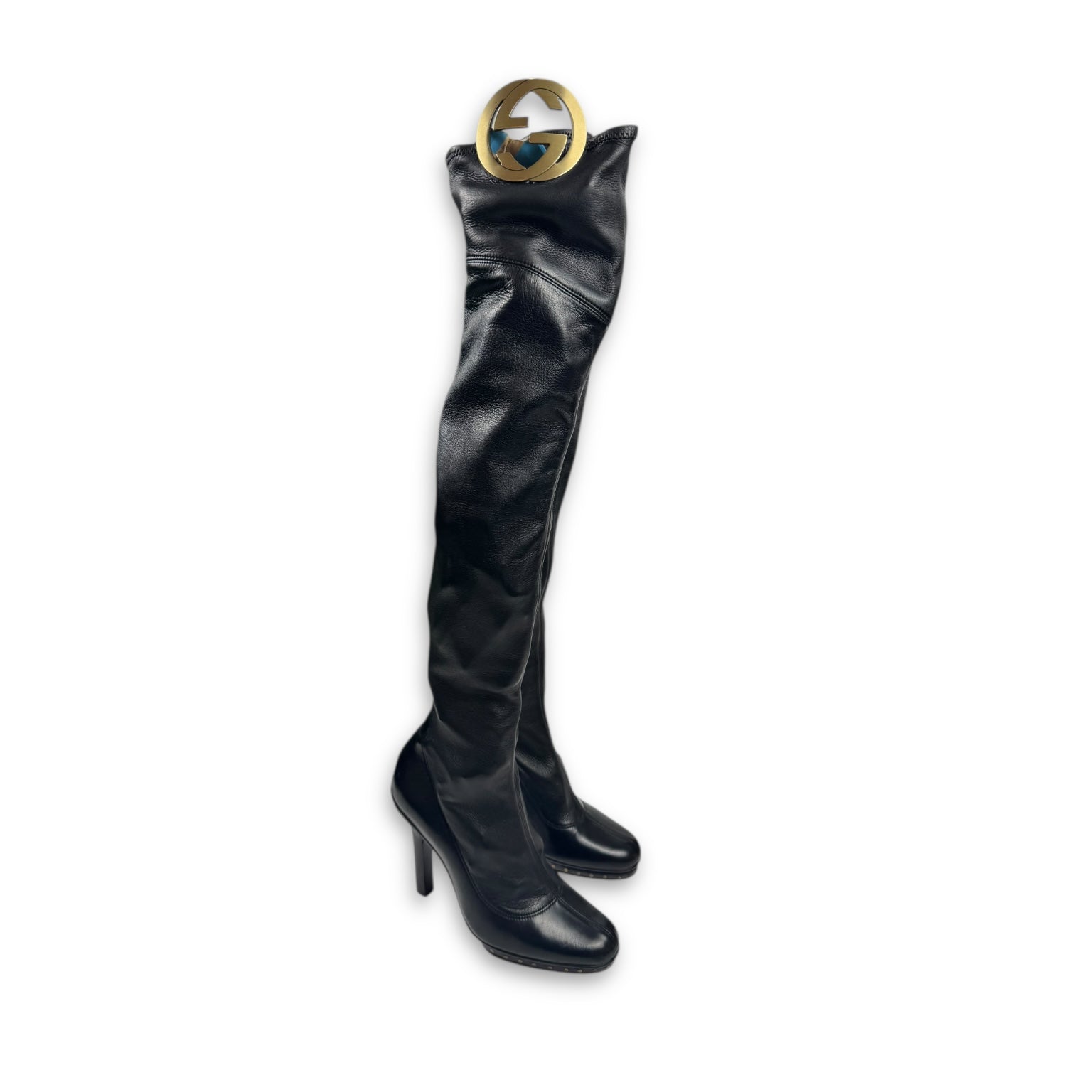 Gucci by Tom Ford 1995 Overknee Leather Boots