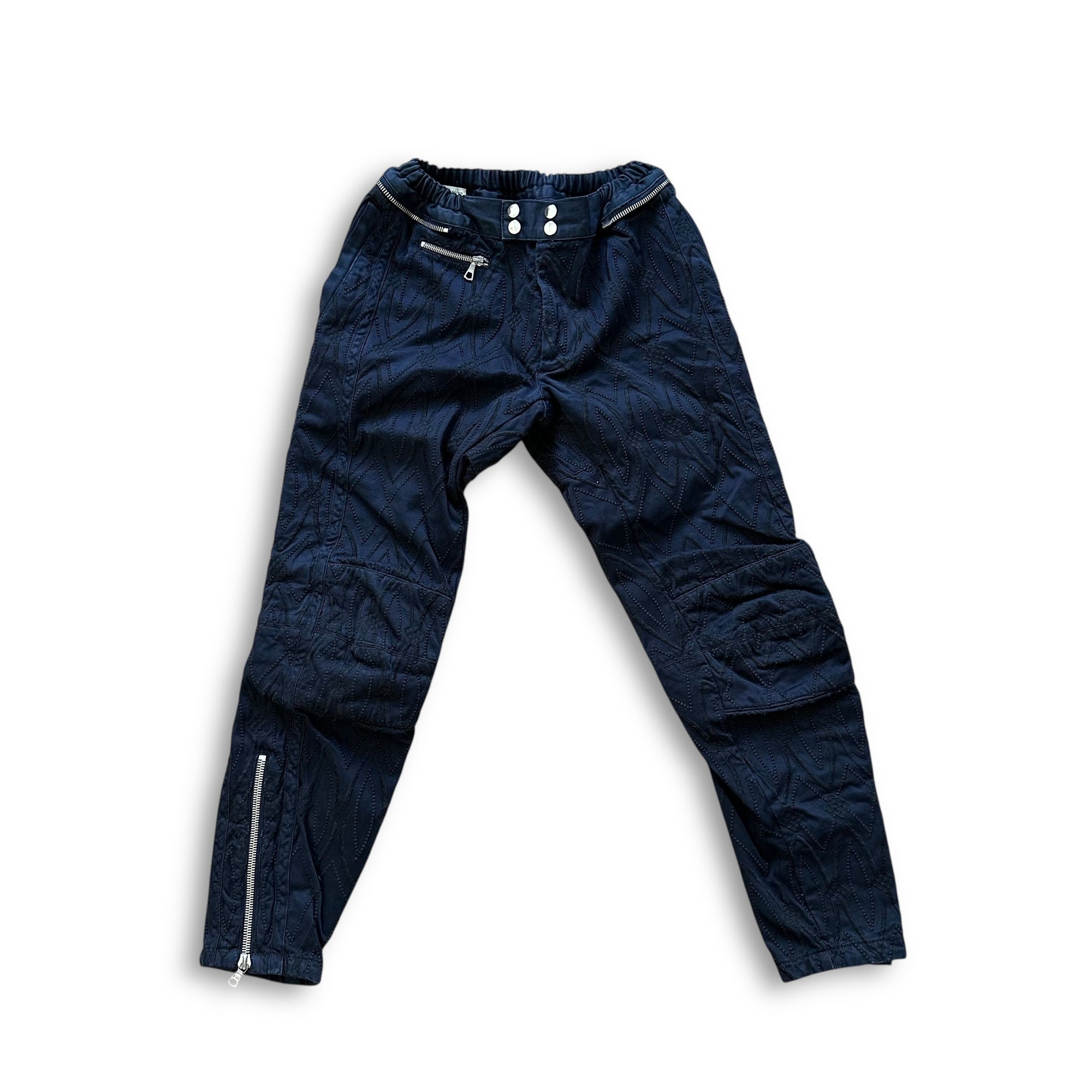 Dries van Noten FW14 Embroidered Biker Pants